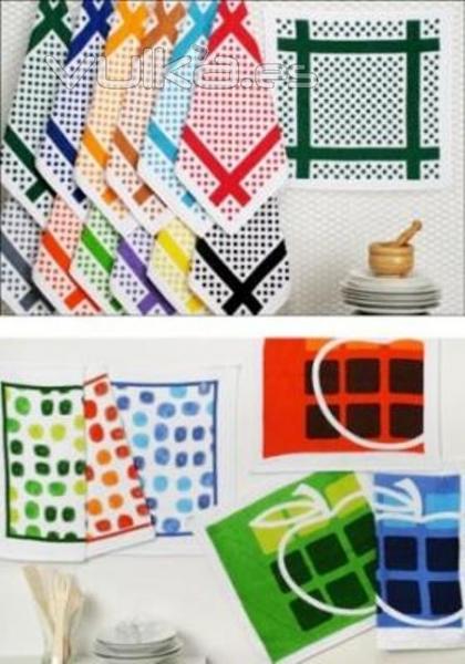 Paos de cocina estampados. Un regalo original, una pieza artesanal y un complemento textil totalmen