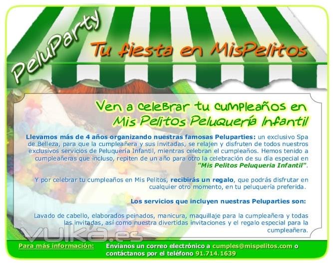 Informacin Pelupartie de Mis Pelitos Peluquera Infantil