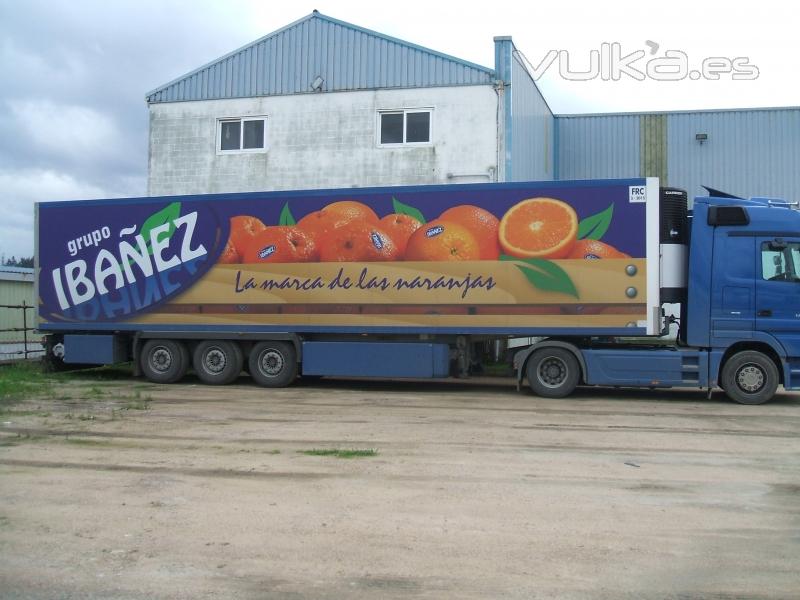 Rotulacin trailer en vinilo impreso laminado.