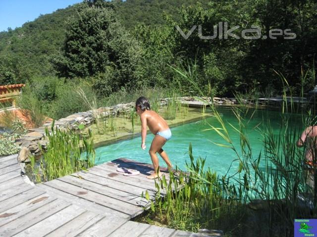 Biopiscina tipo Lago de Baño en Reines (Francia)