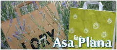 Bols ecologia papel rec  32x11x42 apartir 0,19 asa plana a1 tinta