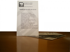 Diseno de tarjeta de visita de servylimp en villanueva de gallego (zaragoza)