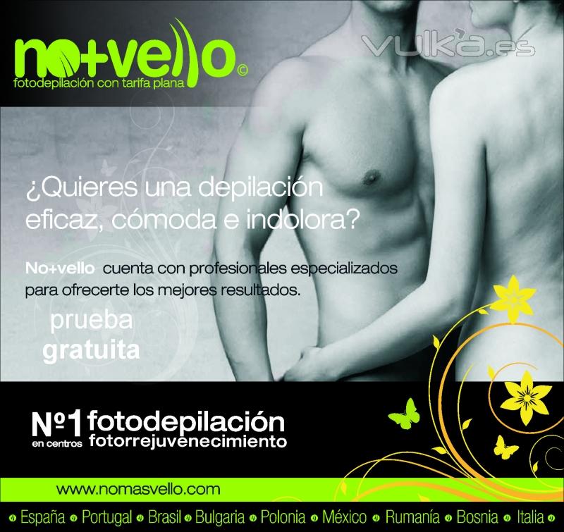 Fotodepilación Unisex Nò+Vello