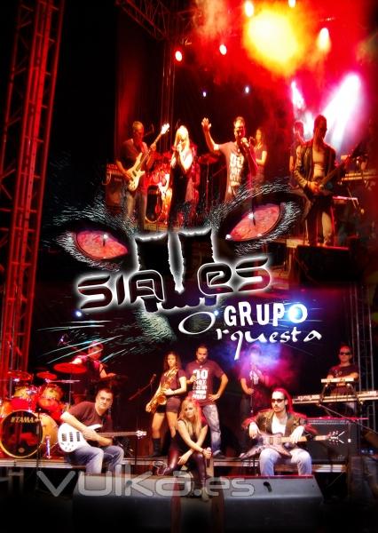 SIAMES Grupo - Orquesta 9 componentes POP/ROCK 100% en DIRECTO. Valencia y toda Espaa.