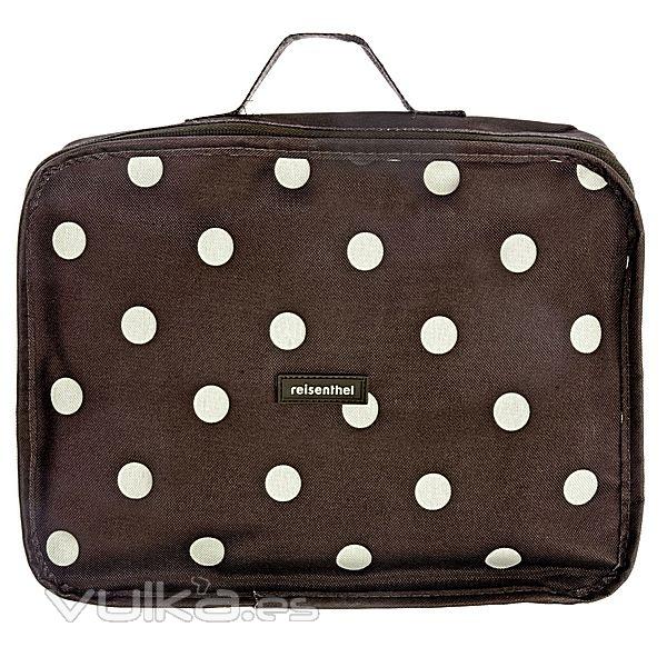 Reisenthel Foldable trolley moka dots detalle en lallimona.com