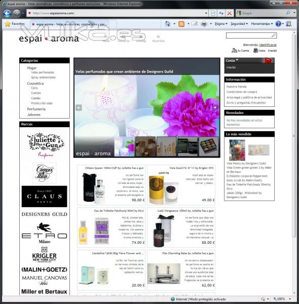 Tienda Perfumes y Velas Aromticas Online - http://www.espaiaroma.com