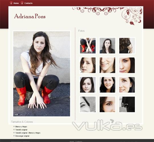 Pgina web personal de Adriana Pons Casalduero