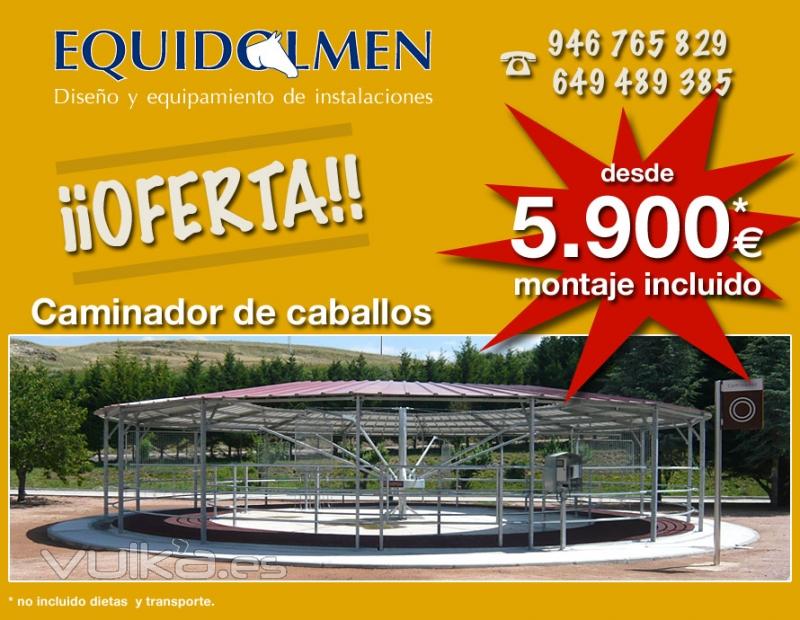 OFERTA!! diseo/equipamiento de instalaciones Desde 5.900EUR CAMINADORES DE CABALLOS!  www.caminado