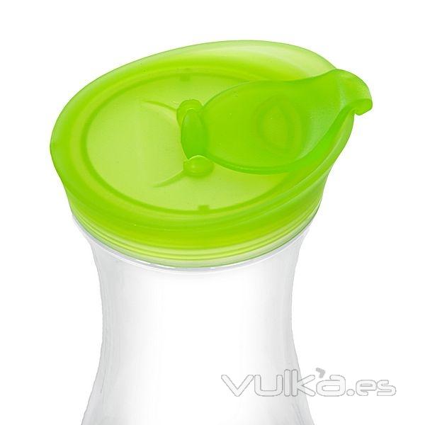 Jarra botella de agua 1 litro verde detalle en lallimona.com