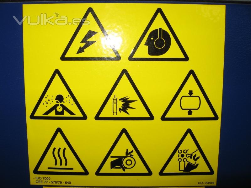 Iconos de advertencia.
