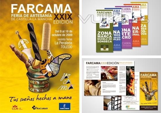 Diferentes piezas de la campaa de publicidad para la XXIX edicin de FARCAMA