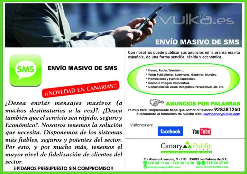 FOLLETO NUEVO SERVICIO SMS CANARY PUBLIC