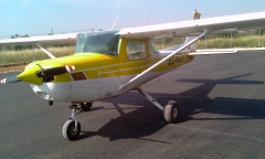 Tapizado del interior de avioneta