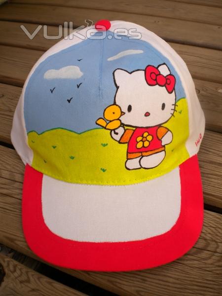 Gorra infantil. Pintada a mano con pintura textil de alta calidad