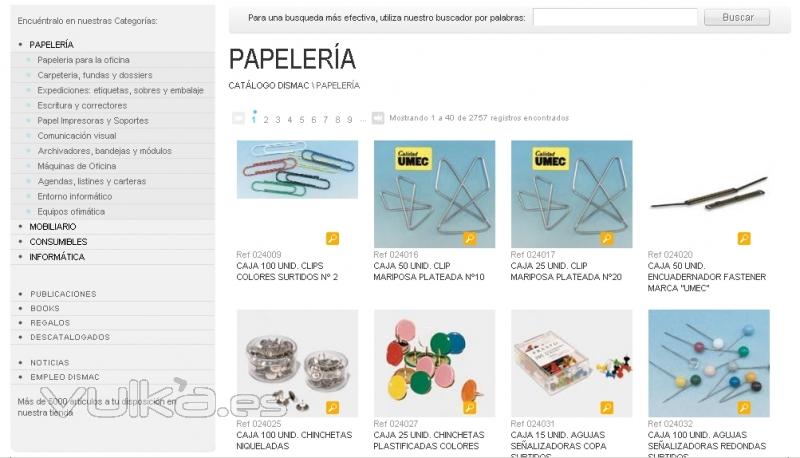 Catalogo de papelera con ms de 5000 referencias