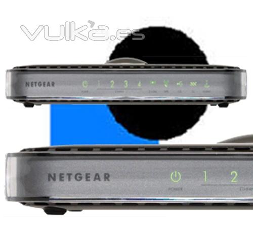 NETGEAR MODEM ROUTER ADSL2+ con punto de acceso a 300Mbps 11N y switch de 4 puertos Gigabit. 2.4 GHz
