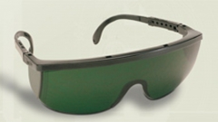 Modelo pulsafe santa cruz con lente verde para soldadura y con tratamiento antiabrasion