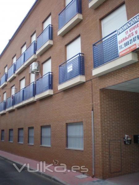 edificio construido por Plumbing Tecnology SL para viviendas. Situado en La ora, Murcia