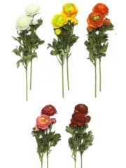 Flores artificiales ranunculos de calidad pareja ranunculos artificiales con capullos oasisdecorcom