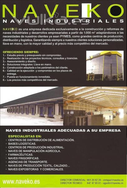 Naves industriales Naveko web