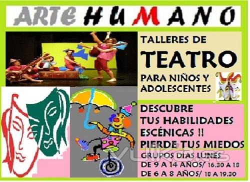 Taller anual de teatro para nios y adolescentes.