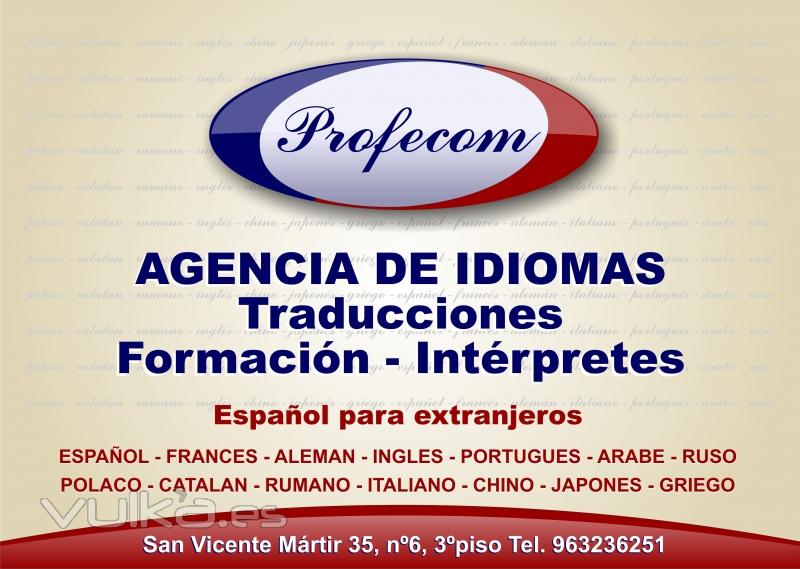 Agencia de traducción Profecom en Valencia