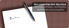 Documentacion tecnica: informes, peritajes, certificados, dictamenes para juzgados