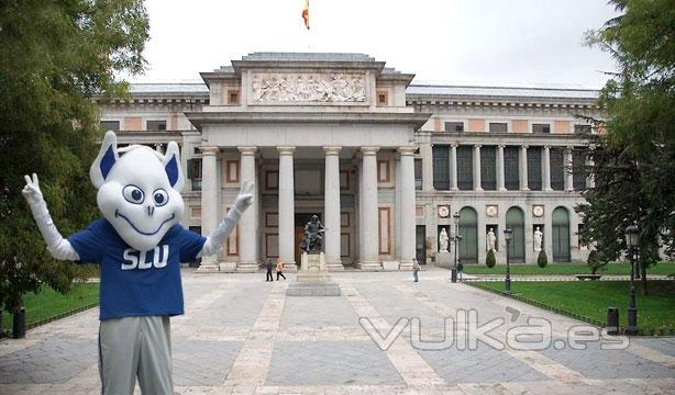 Billiken enfront of the Prado Museum