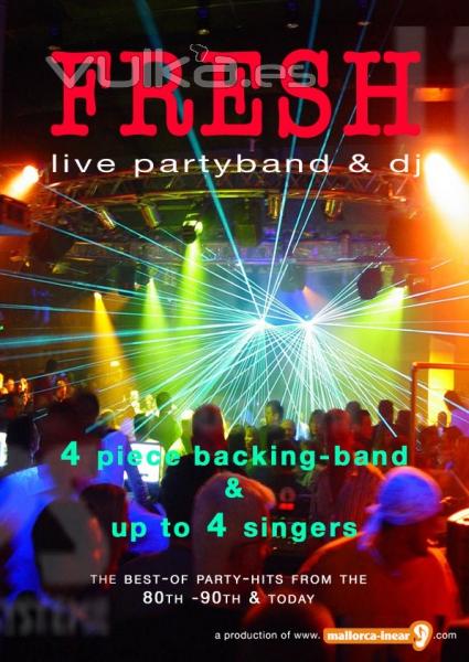 FRESH - live partyband con 4 musicos y 4 cantantes