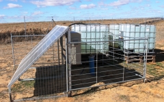 Instalacin de bombeo solar para bebedero de granja ovina