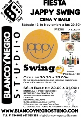 Fiesta jappy swing cena y baile baila lindy hop y rock & roll en madrid