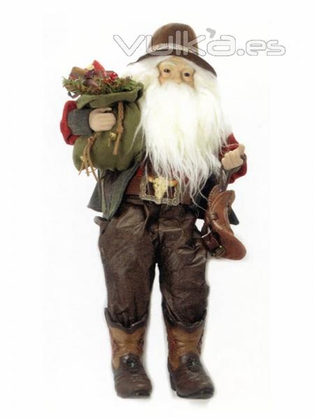 mueco papa noel de calidad PAPA NOEL COWBOY SENTADO oasisdecor.com