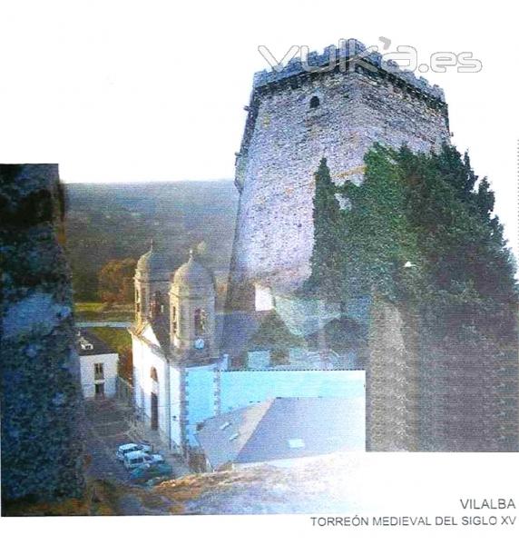 QUIRINO & BROKERS - TORREON MEDIEVAL DEL SIGLO XV e Iglesia vista desde ventana  TORREJON en Vilalb