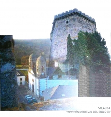 Quirino & brokers - torreon medieval del siglo xv e iglesia vista desde ventana  torrejon en vilalb