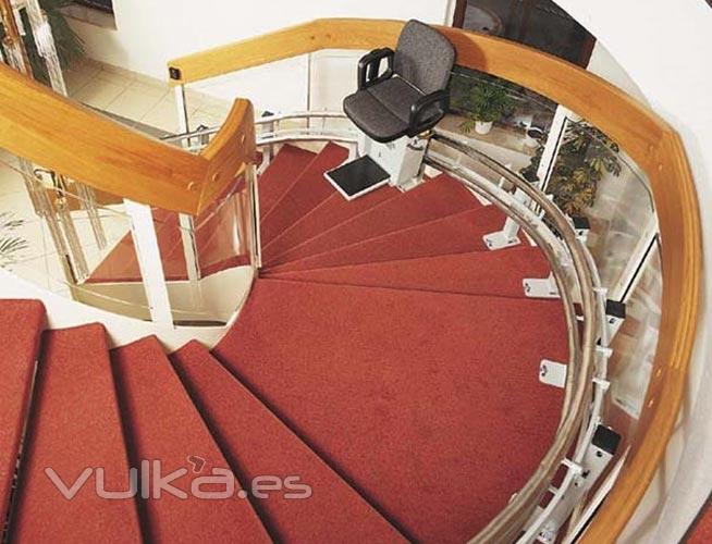 SOCIUS: Silla salvaescaleras para tramos curvos