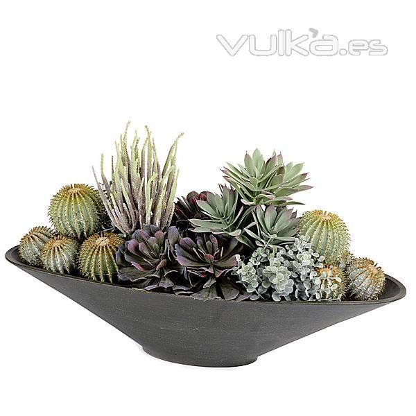 Planta artificial cactus oval en La Llimona home