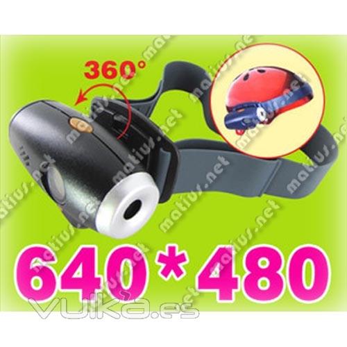 Videocamara sin cables y manos libres, alta resolucin 640x480, para deportes, Camcoder for sports 