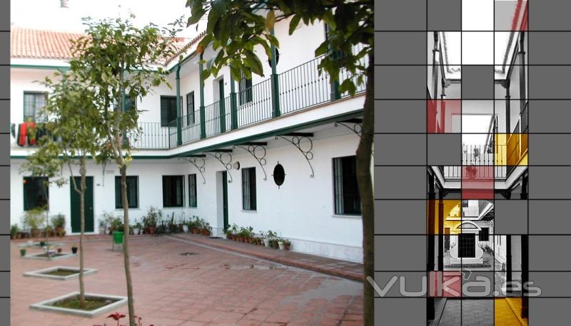 Reforma de antiguo corral de vecinos Corral del Cura uso residencial, Calle Pagés del Corro 11-13, S