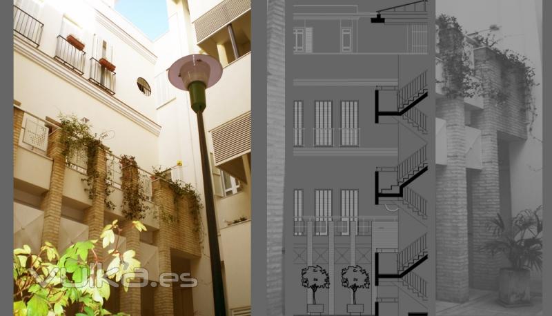 Reforma de edificio entre medianeras uso residencial, Avda. Menéndez y Pelayo 57-59, Sevilla - 2000 