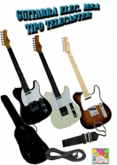 Kit guitarra electrica vision telecaster + funda + puas + bandolera + jack