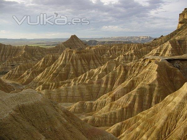 Imagen de la Bardena Blanca, dentro del parque natural de las Bardenas Reales.