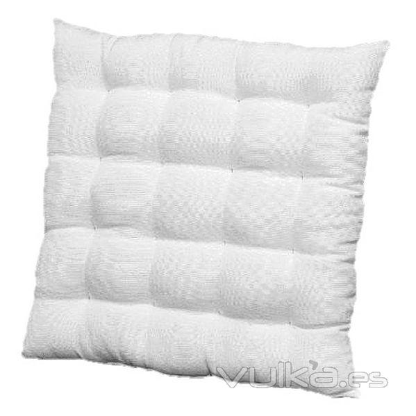 Hogar textil cojin living blanco en lallimona.com