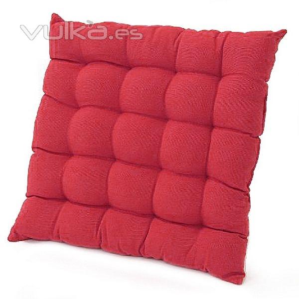 Hogar textil cojin living rojo en lallimona.com