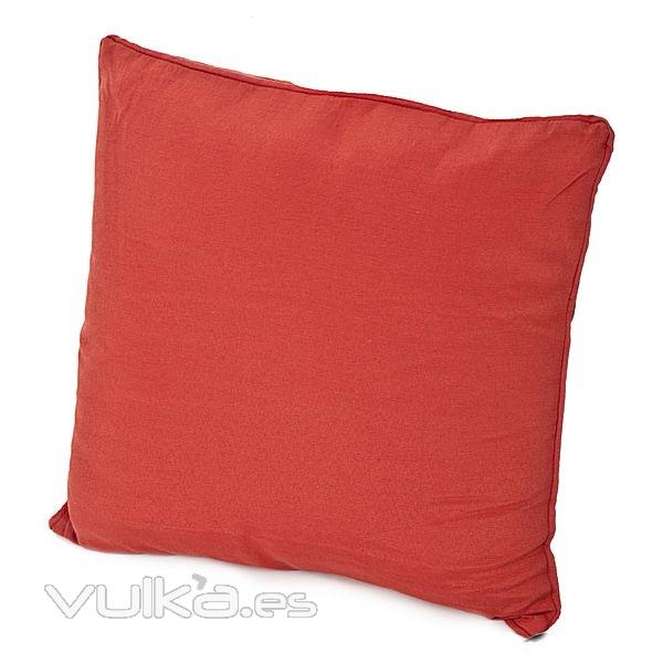 Cojin living basic rojo 40x40 en lallimona.com