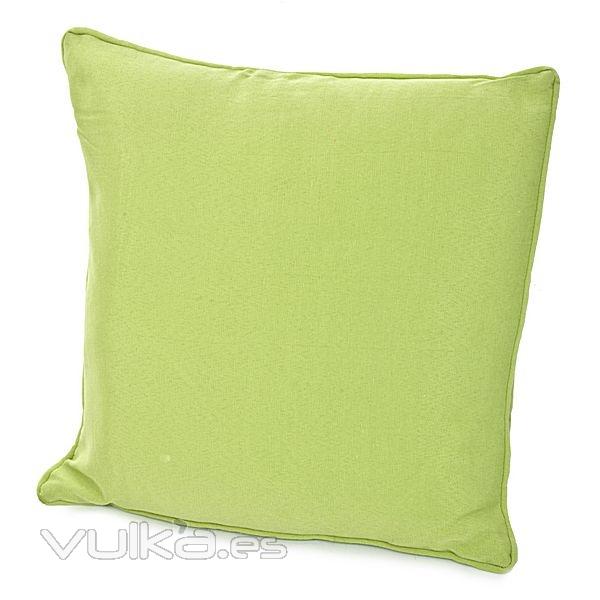 Cojin living basic verde 40x40 en lallimona.com