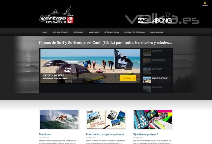 Web www.vertigosurfcamp.com