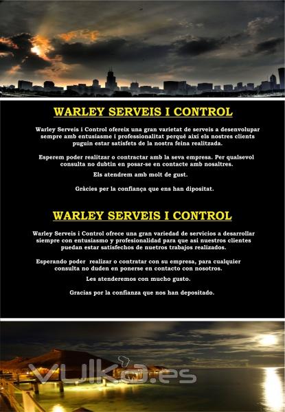 WARLEY SERVEIS I CONTROL DE VIGILNCIA