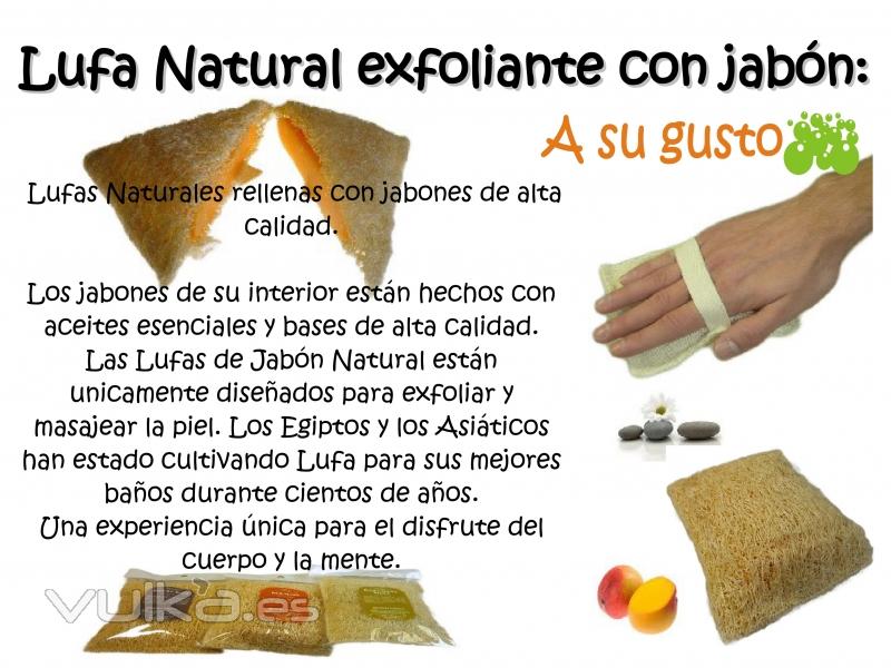 Lufa Natural exfoliante con jabón!