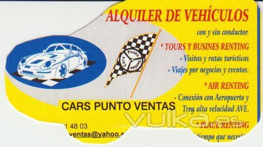 Tarjeta de ServicioSector turstico y de la Empresa -Rutas programadas-Rutas del Quijote-Conex. CTV