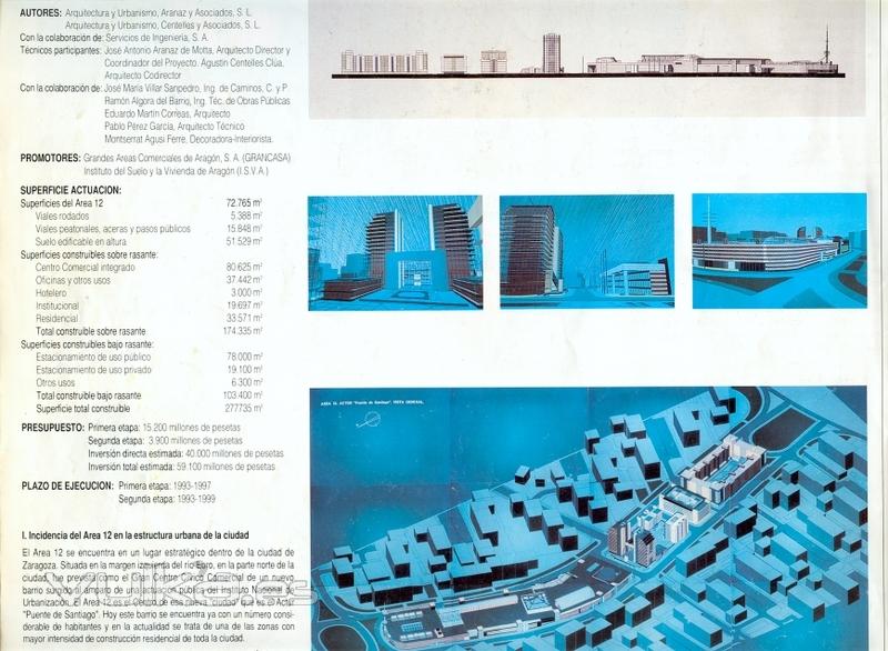 ZARAGOZA: Plan Especial Area 12-ACTUR: Planeamiento para el desarrollo de GRANCASA y WTCZ